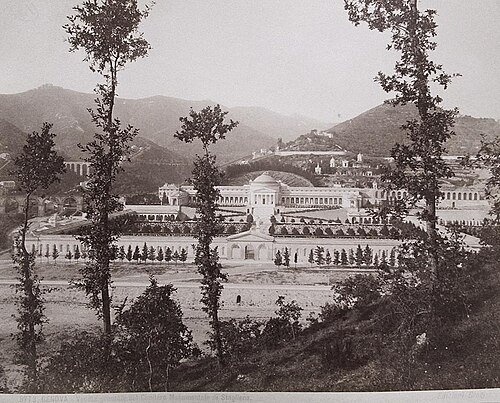 Il cimitero monumentale di Staglieno, a Genova, verso il 1880
