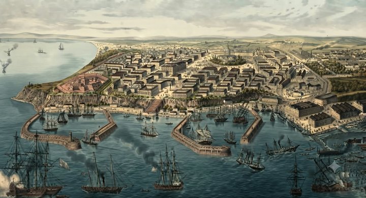 Il porto di Odessa nel XIX secolo